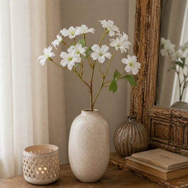 Ramo Anemone bianca