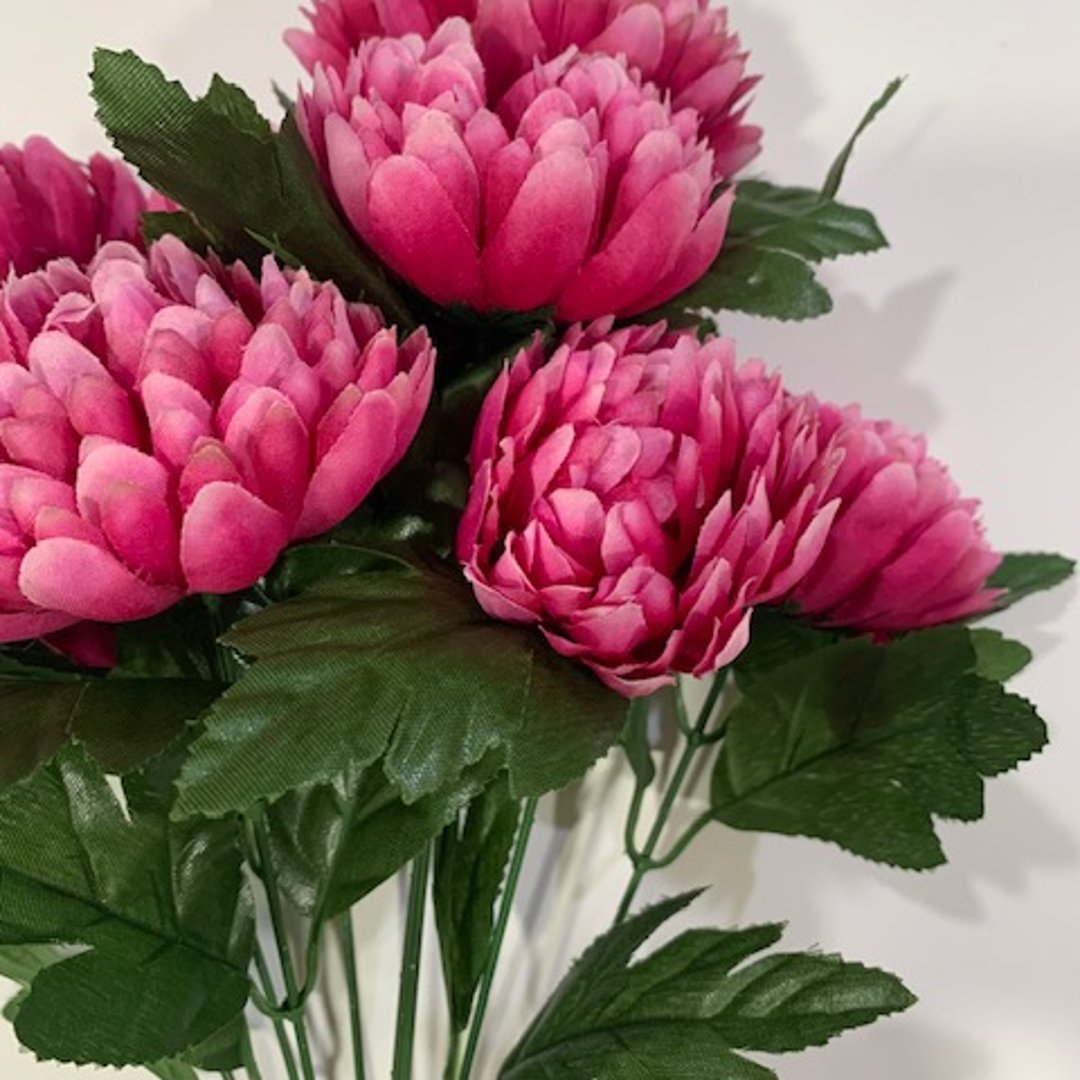 Mazzo Crisantemi rosa - immagine 2