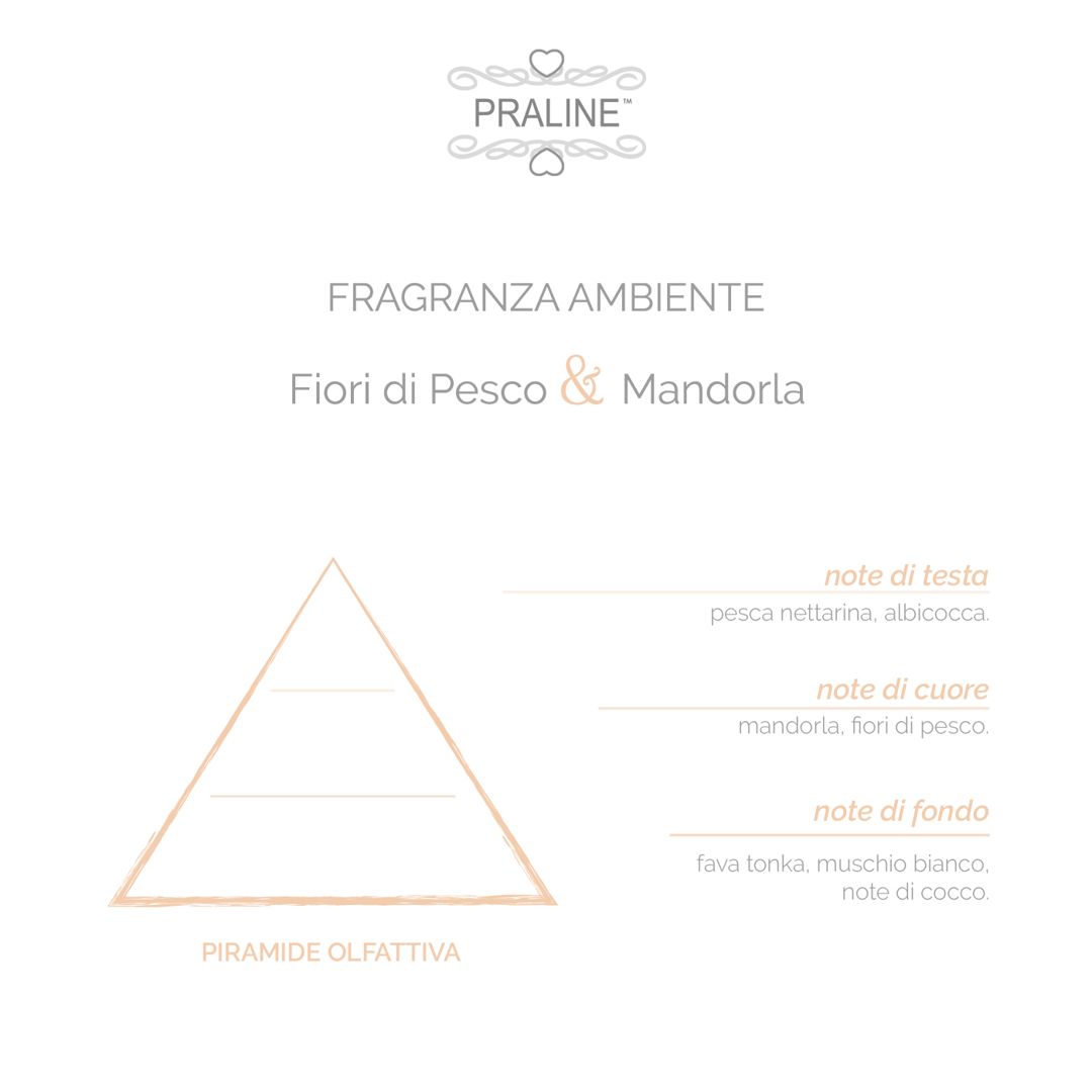 Fragranza bastoncini Fiori di Pesco & Mandorla 100 ml - immagine 2