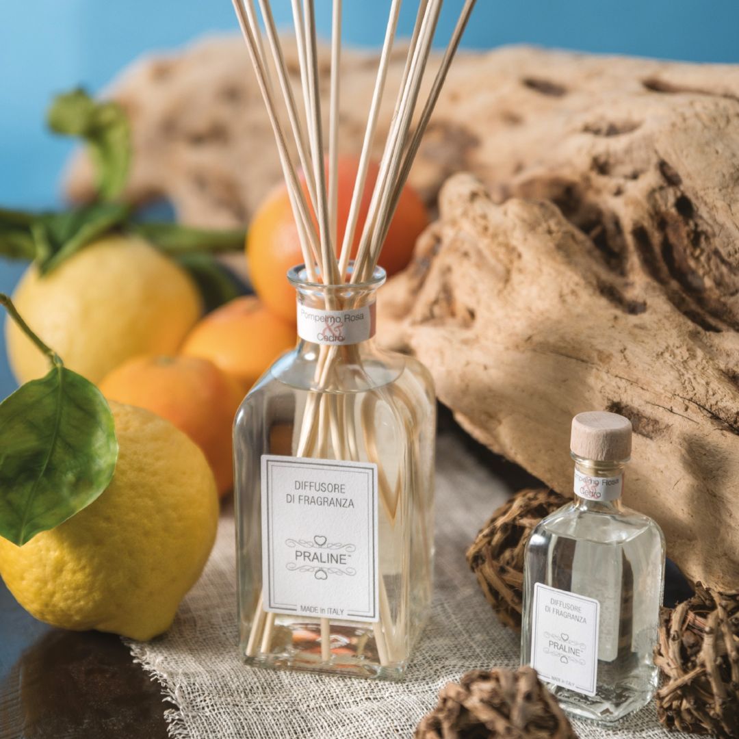 Fragranza bastoncini Pompelmo rosa e cedro 250 ml