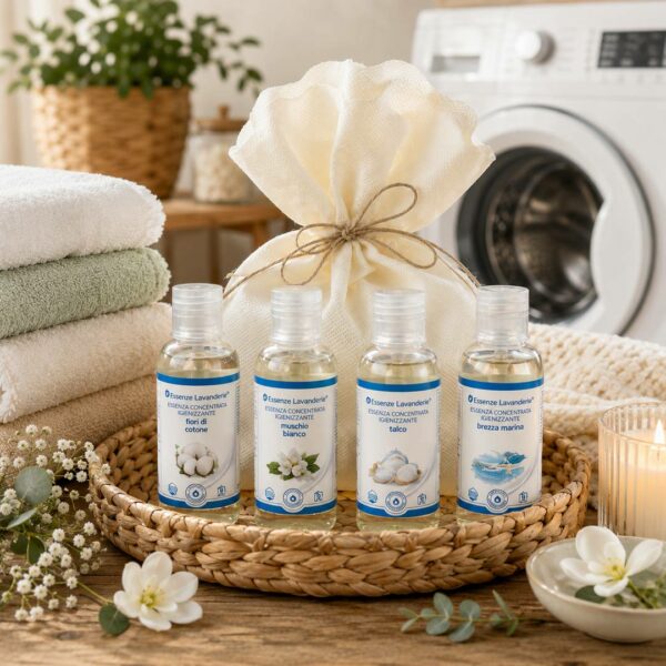 Kit Delicato di 4 essenze per bucato