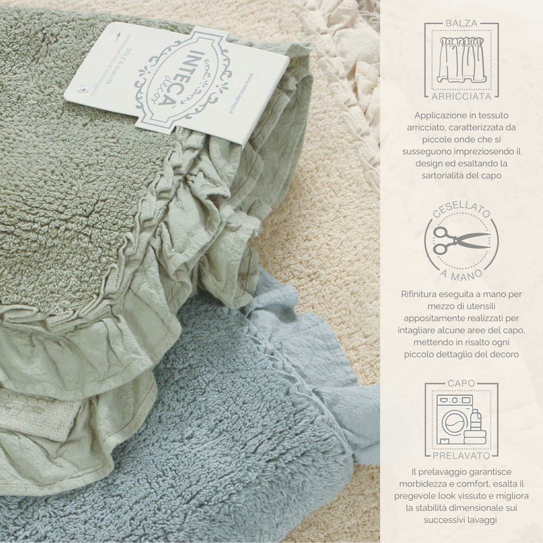Tappeto Volant beige 100x50 cm - immagine 2