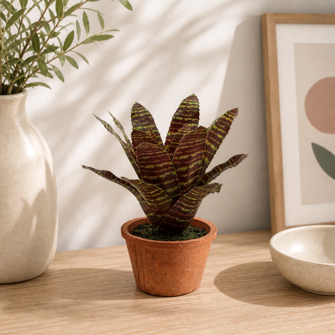 Bromelia screziata in vaso