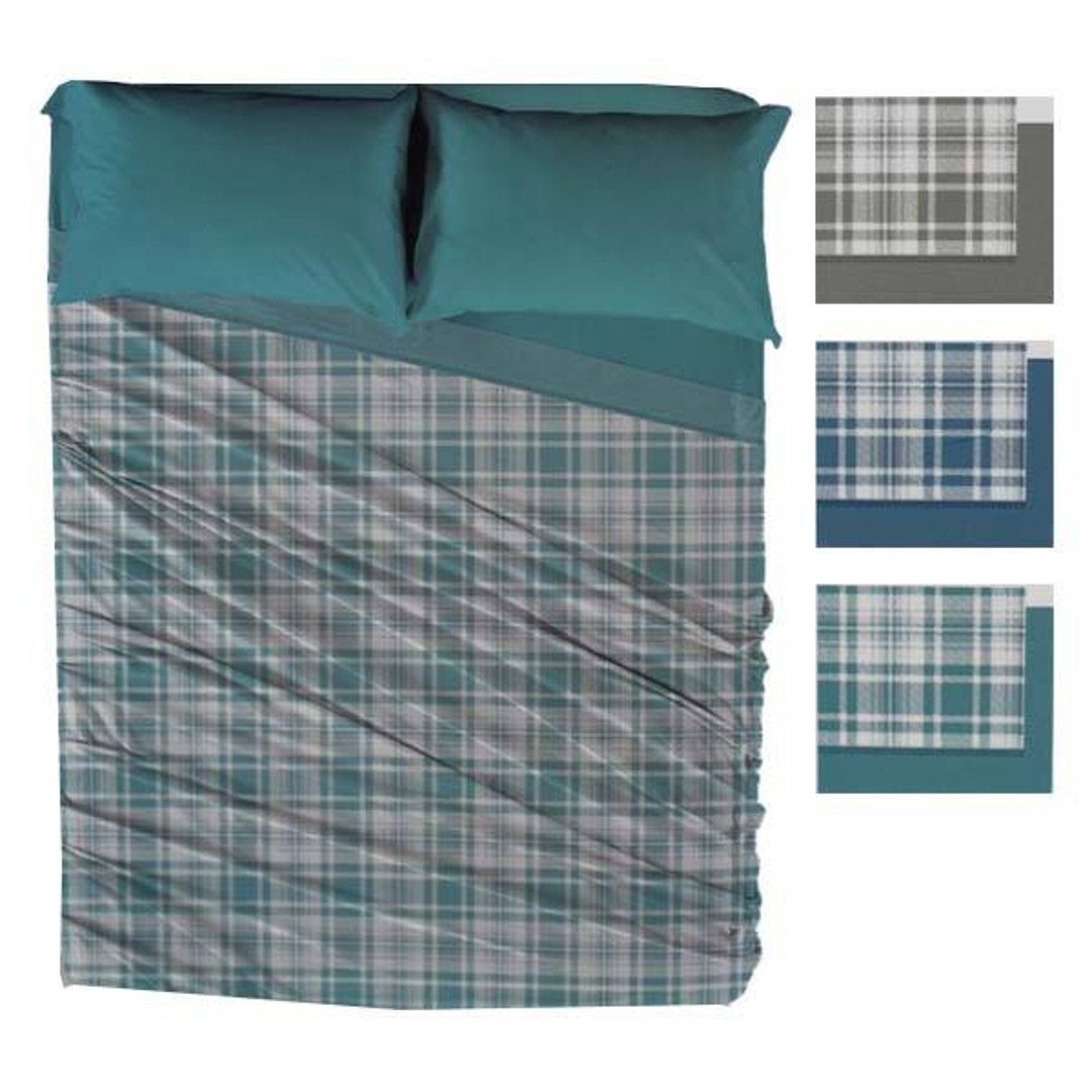 Completo letto Pile grigio singolo - immagine 2