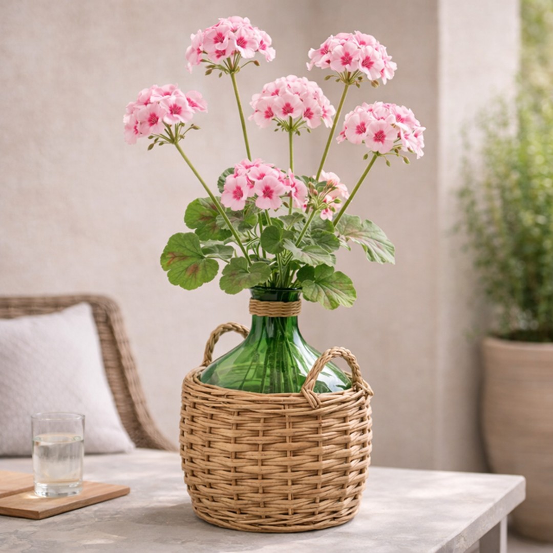 Ramo di Geranio rosa 70 cm