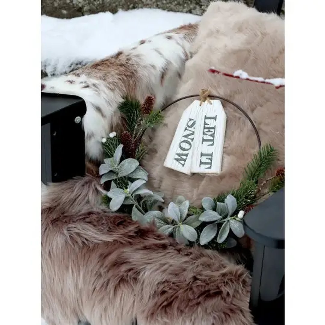 Ghirlanda Pino e Vischio innevata - immagine 3