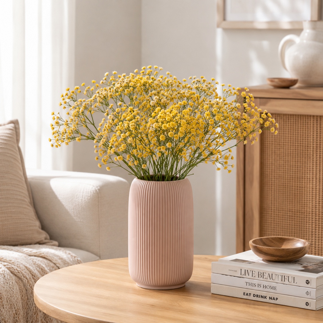 Mazzo Gypsophila gialla