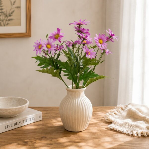 Mazzo di margherite malva 30 cm