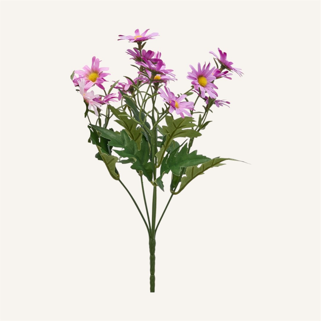 Mazzo di margherite malva 30 cm - immagine 2