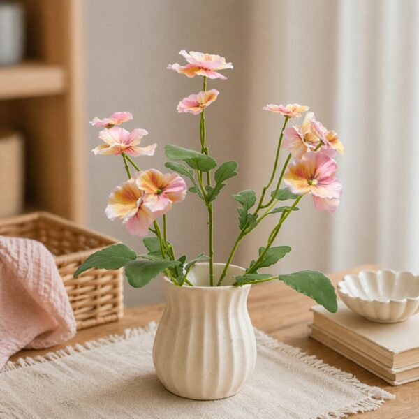 Mazzo di Pansè rosa 35 cm