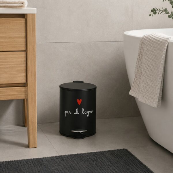 Pattumiera nera Per il bagno