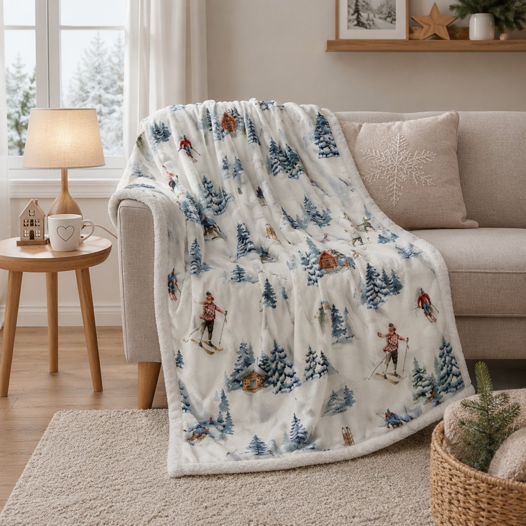 Plaid Morbidotto Sci Mon Amour blu