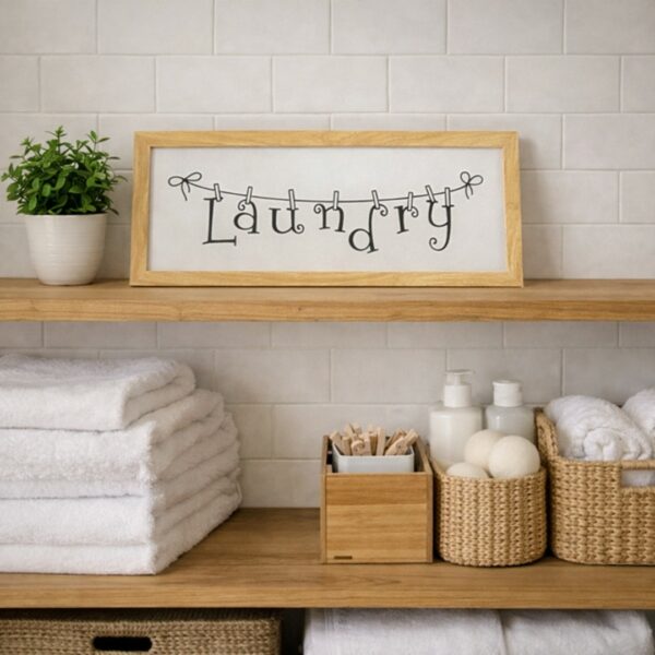 Quadro Laundry mollette chiaro