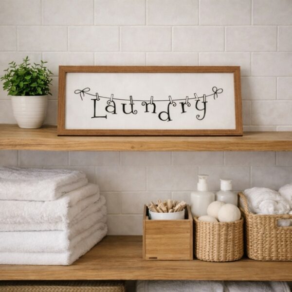 Quadro Laundry mollette scuro