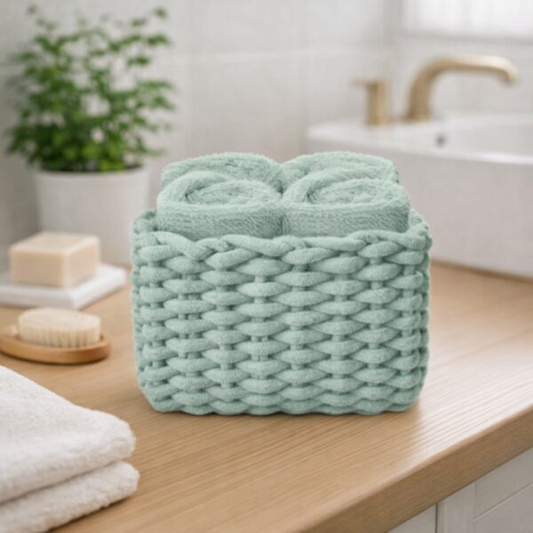 Set di 4 lavette Classic salvia