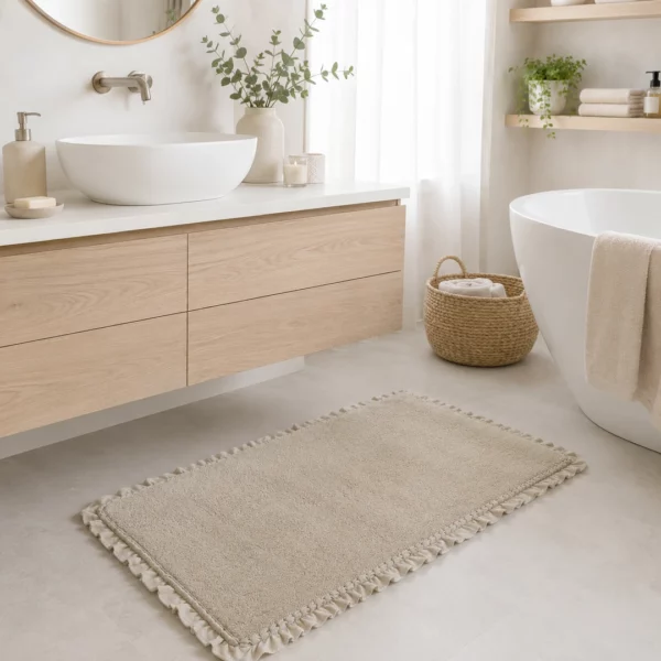 Tappeto Volant beige 100x50 cm