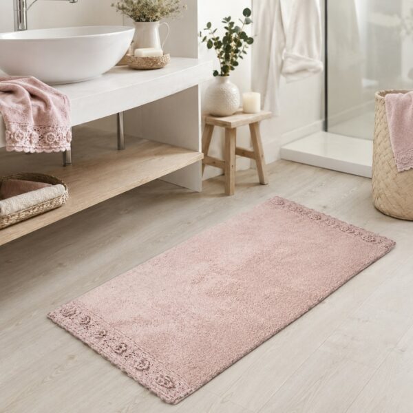 Tappeto Les Douces Roses Rosa