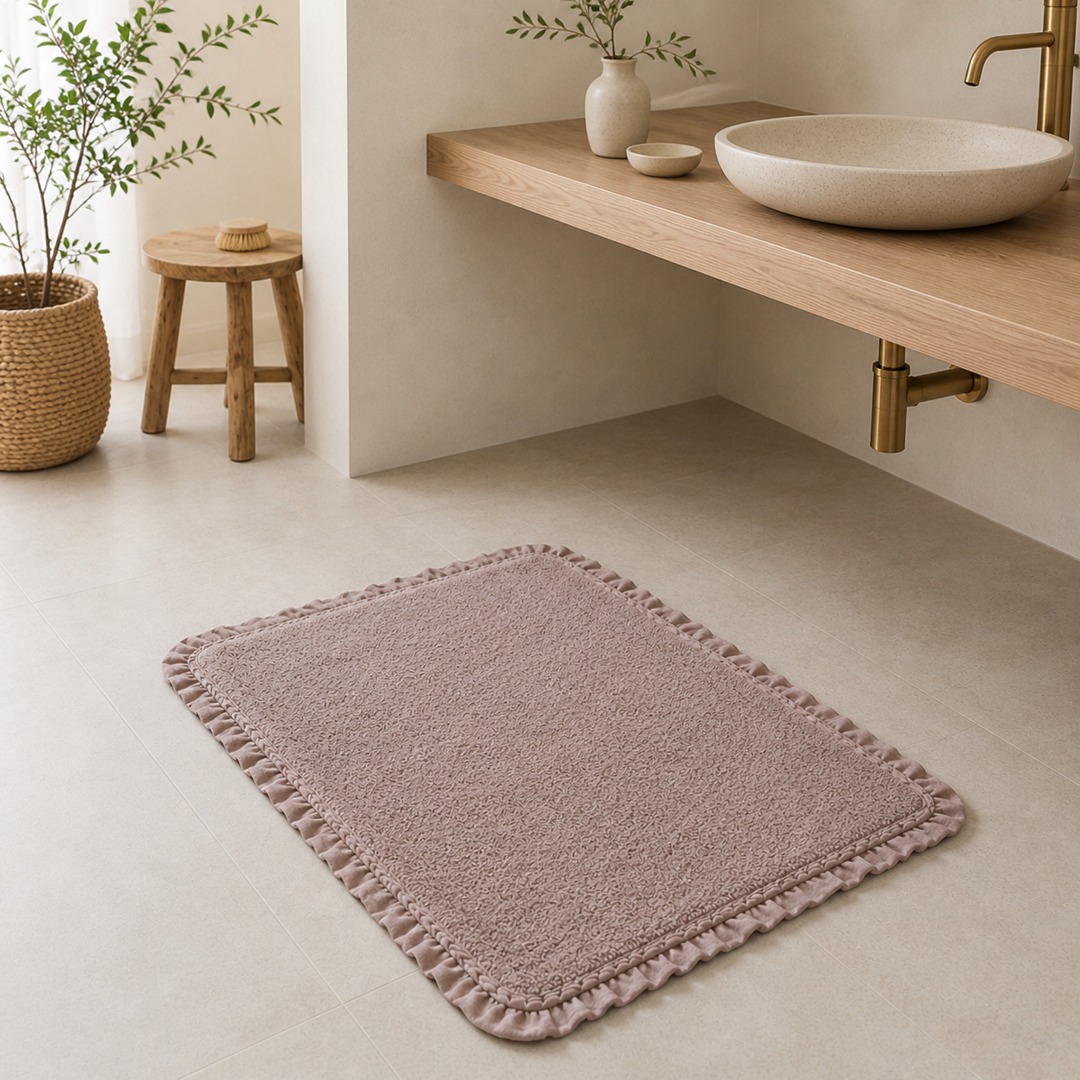 Tappeto Volant rosa 100x50 cm