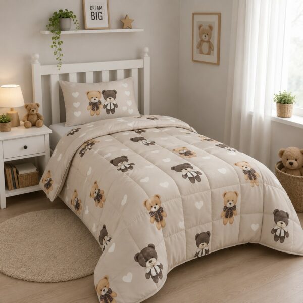 Trapunta Singola Orsacchiotti beige