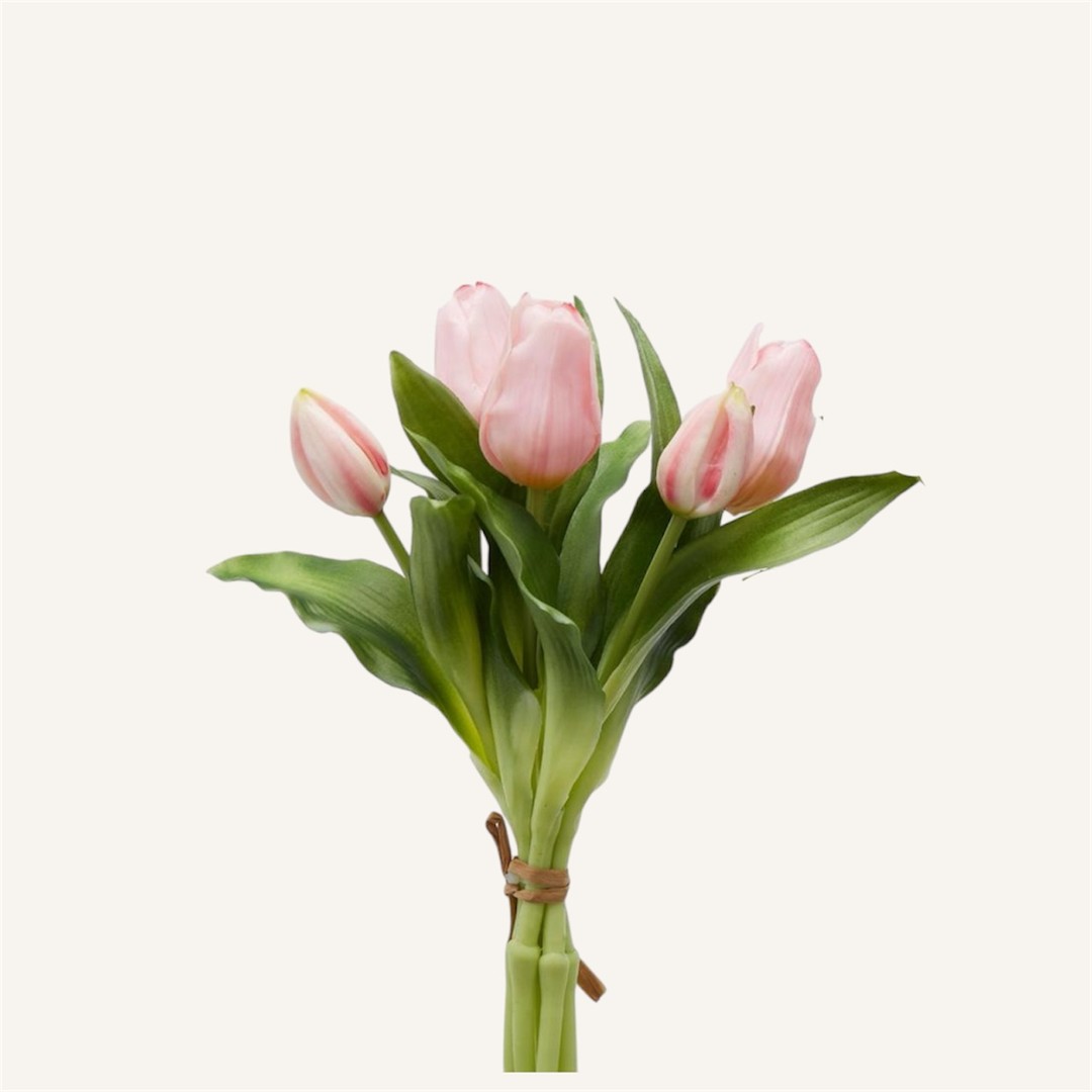 Mazzo artificiale di Tulipani rosa - immagine 2