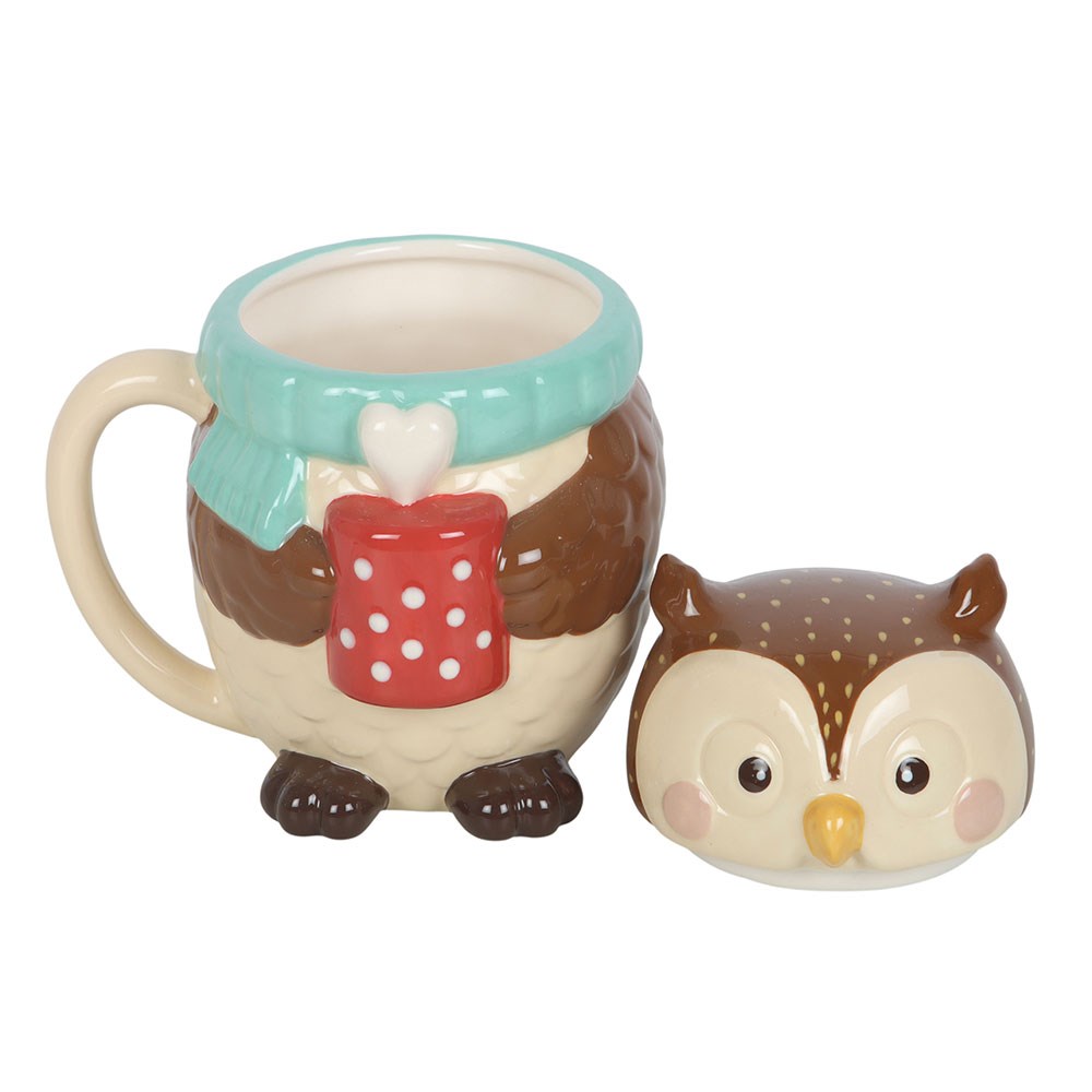 Tazza con coperchio Gufo Oliver - immagine 2