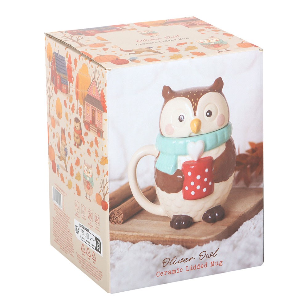 Tazza con coperchio Gufo Oliver - immagine 3