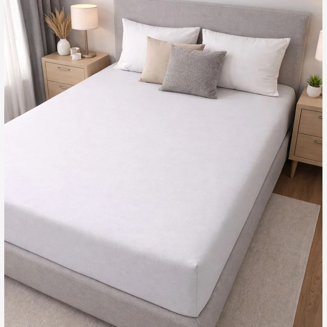 Lenzuolo matrimoniale con angoli Jersey perla