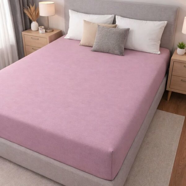 Lenzuolo matrimoniale con angoli Jersey rosa chiaro Cavalieri
