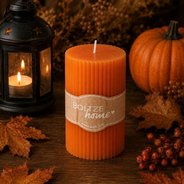 Candela arancione 10 cm