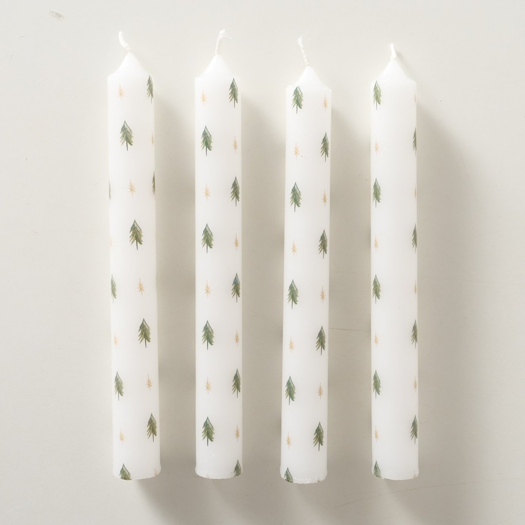 Scatola 4 candele Abeti - immagine 2