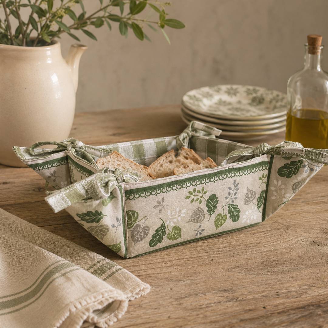 Cestino porta pane Foglie