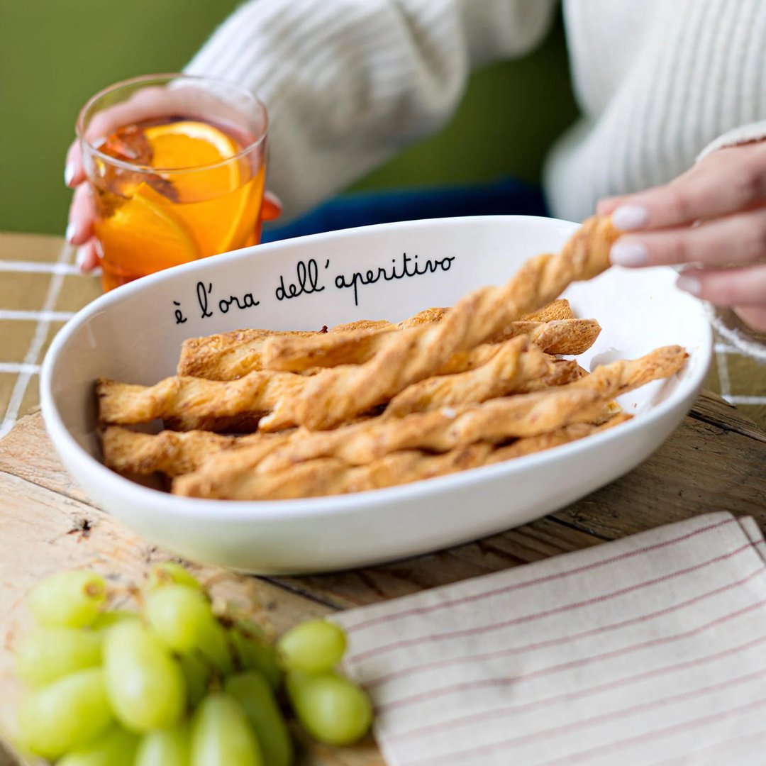 Ciotola ovale E' l'ora dell'aperitivo 25,5 cm