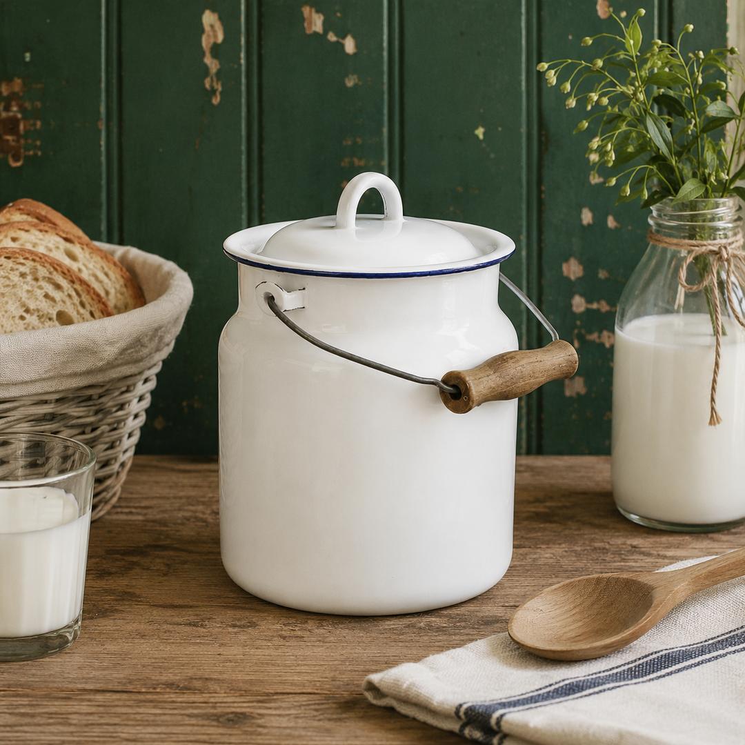 Contenitore per latte Emils bianco