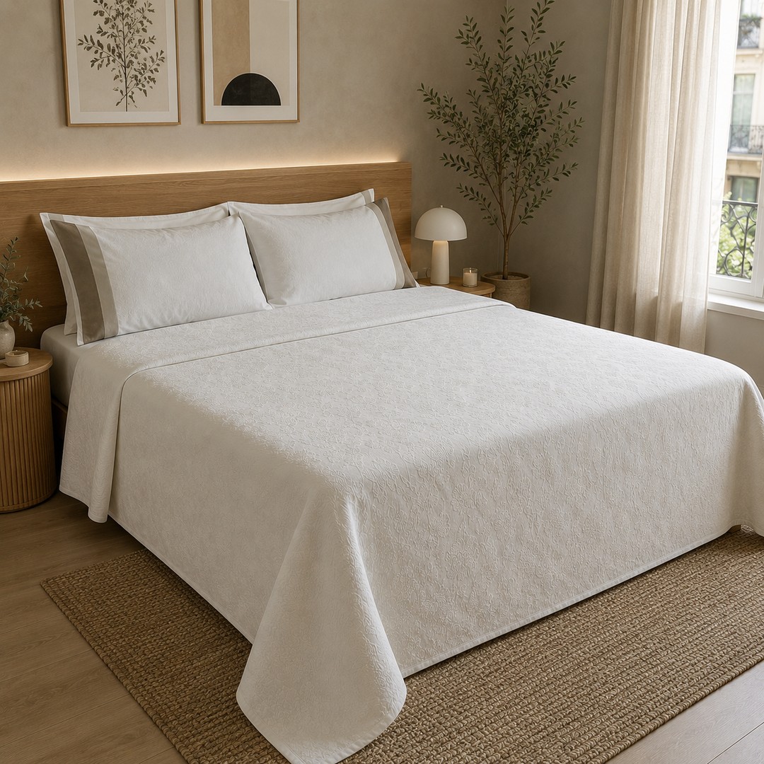Copriletto Romance bianco