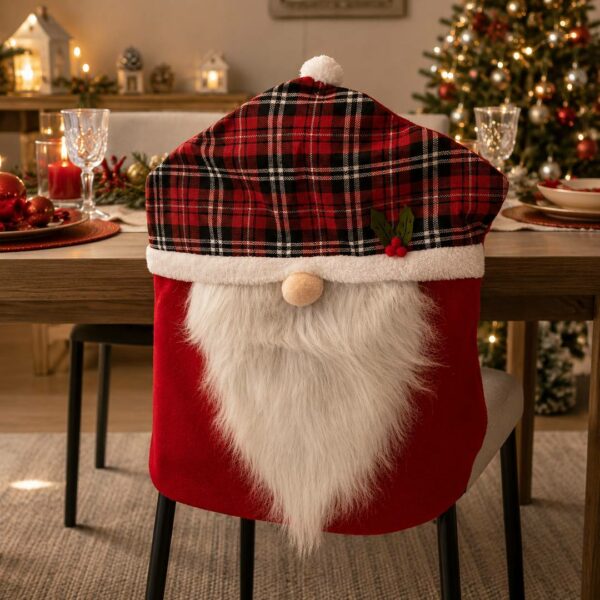 Coprisedia in pannolenci tartan grosso