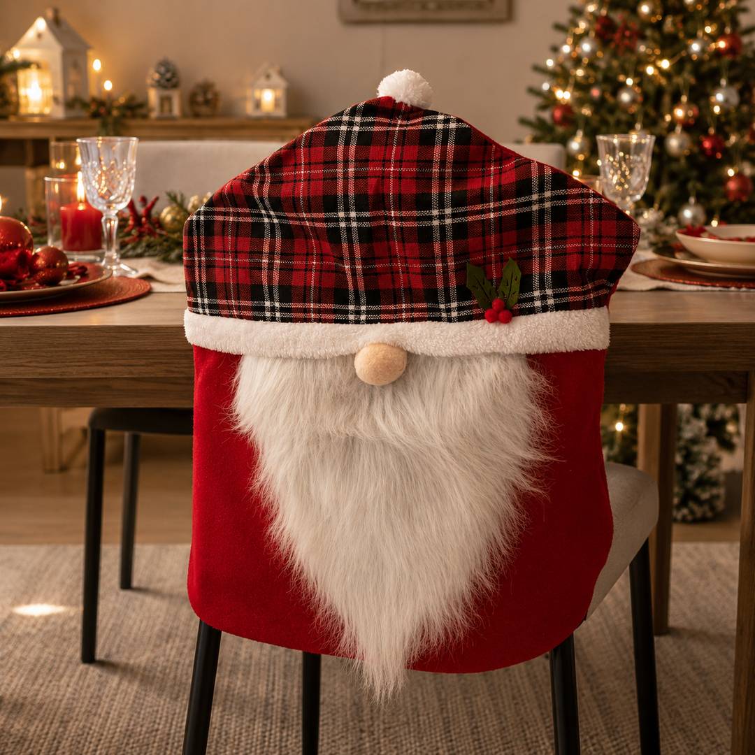 Coprisedia in pannolenci tartan grosso