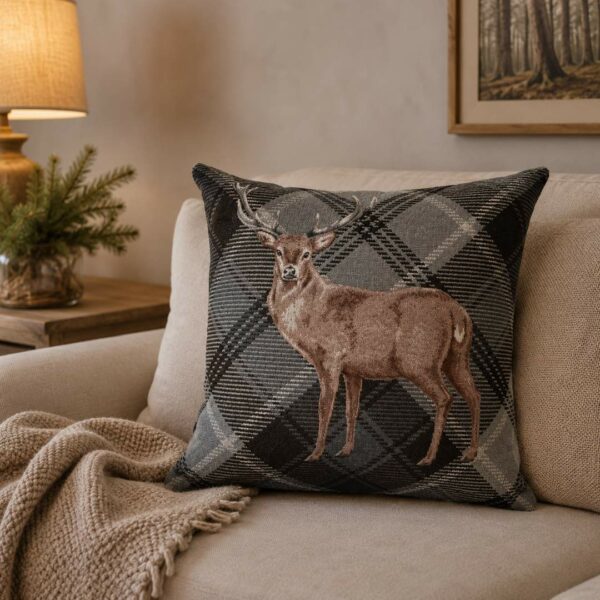 Cuscino arredo Cervo grigio