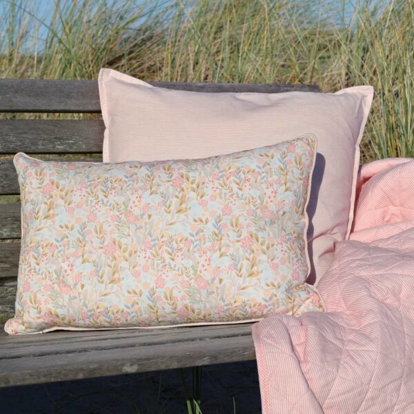 Cuscino arredo Fiorellini pesca 50x35
