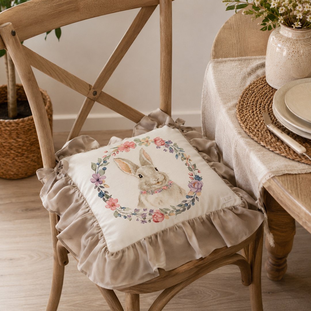 Cuscino per sedia Bunny ghirlanda