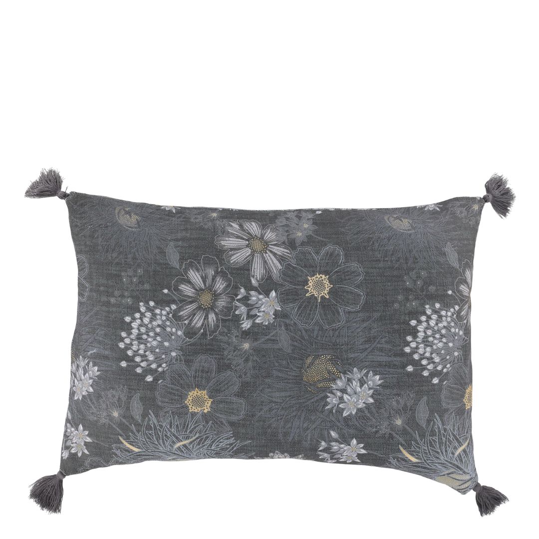 Cuscino arredo Fiori grigi - immagine 3