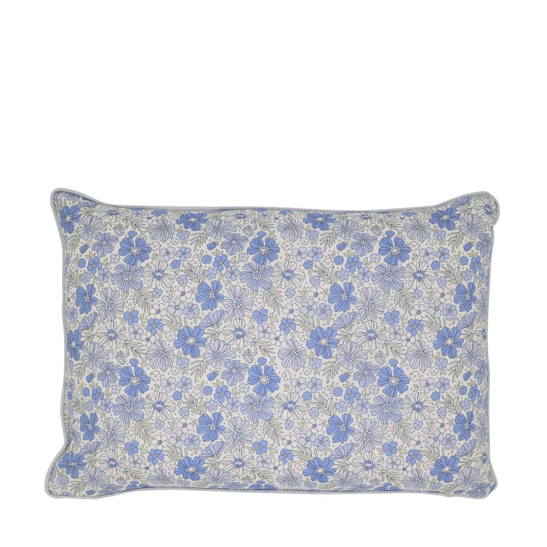 Cuscino arredo Fiorellini azzurri - immagine 2