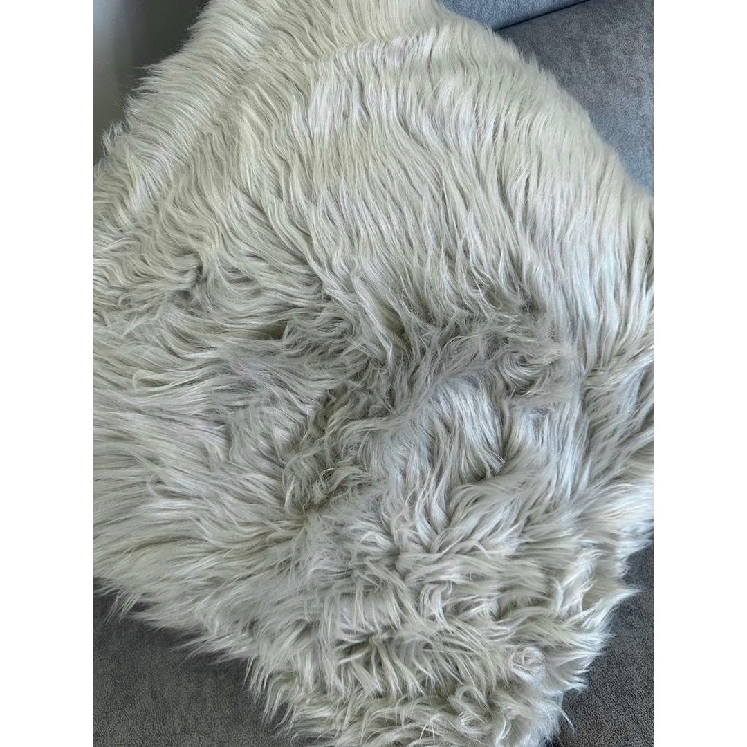Fodera pelosa per cuscino arredo grigia - immagine 6