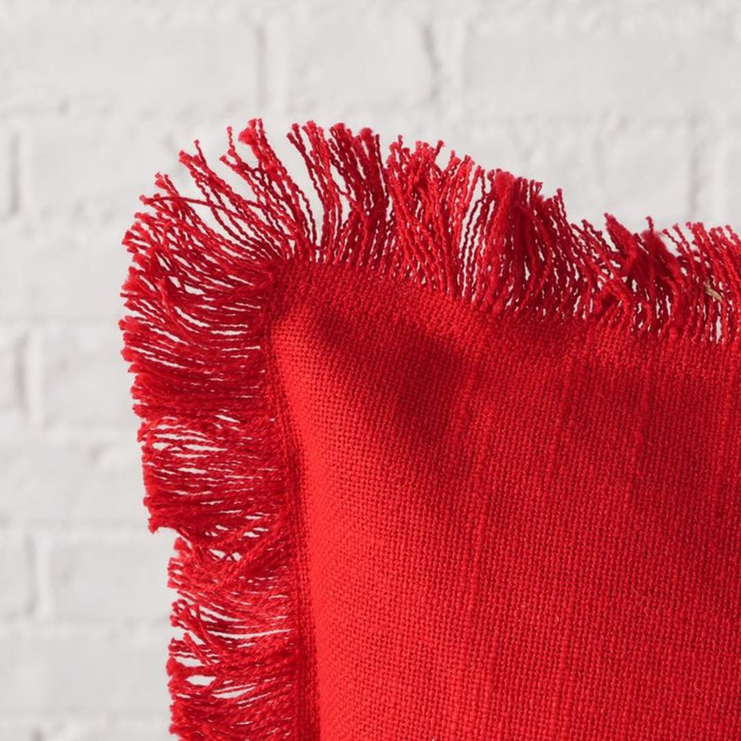 Cuscino arredo rettangolare Lenea rosso fragola - immagine 2