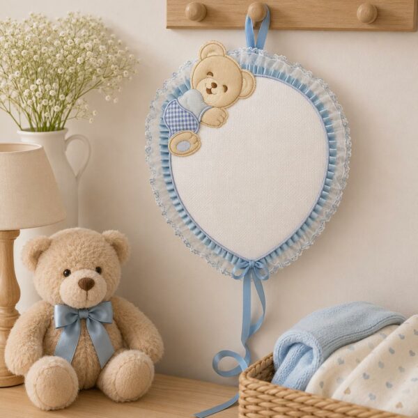 Fiocco nascita palloncino azzurro