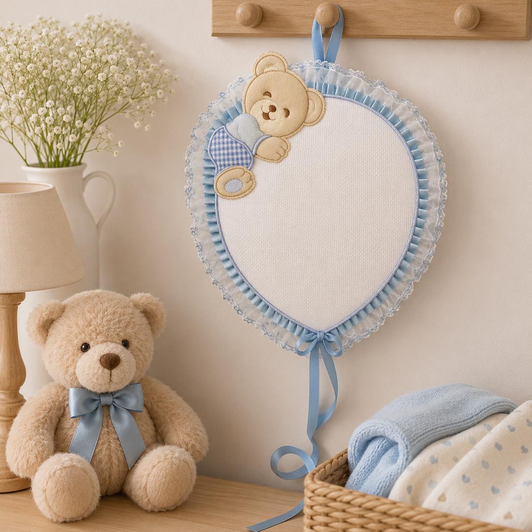 Fiocco nascita palloncino azzurro