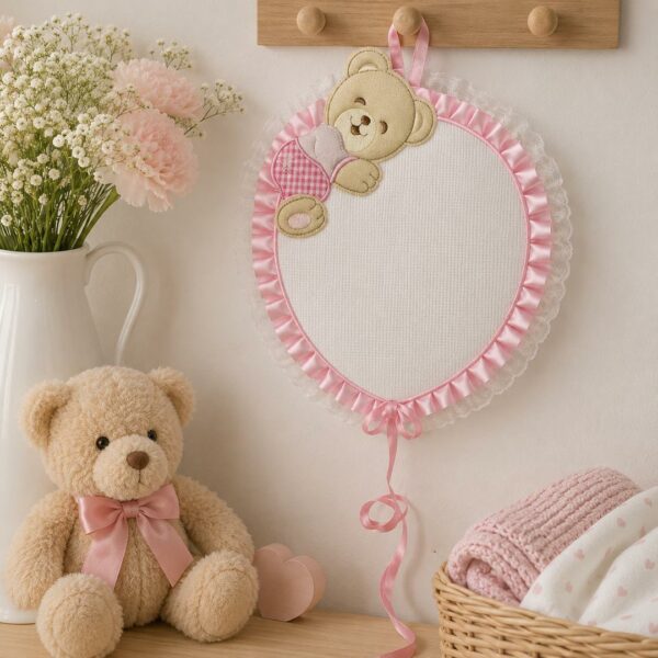 Fiocco nascita palloncino rosa