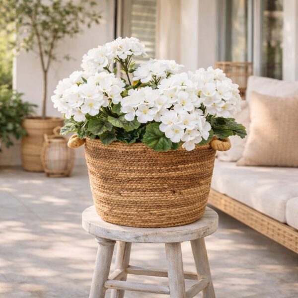Geranio anti UV bianco 40 cm