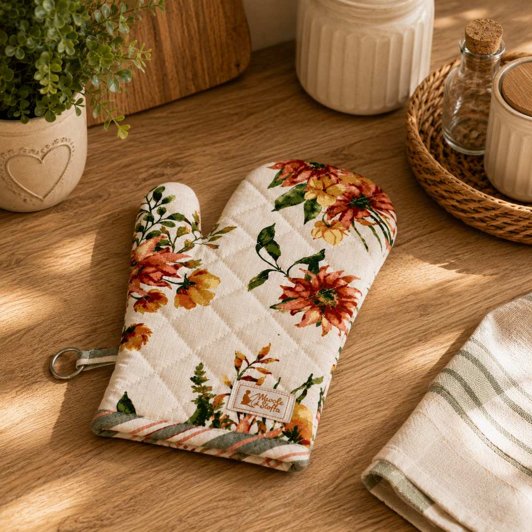 Guanto da cucina Amy fiori
