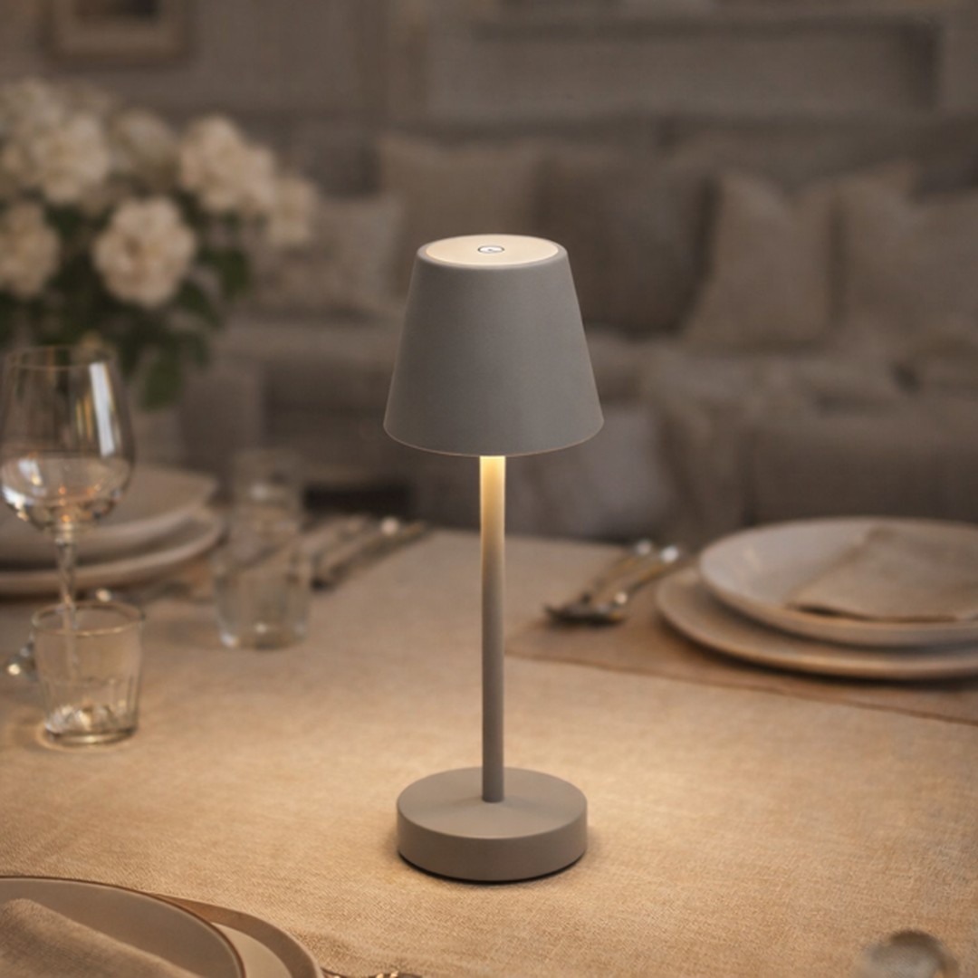 Lampada a led grigia