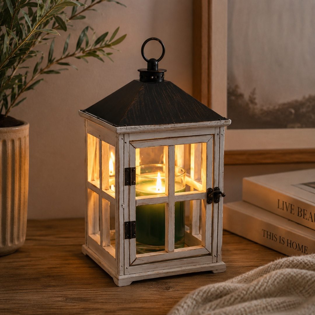 Lampada con diffusore per cere e oli Lanterna